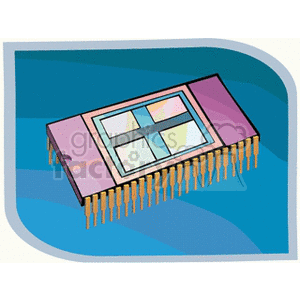 computer chip clipart. Commercial use image # 135137