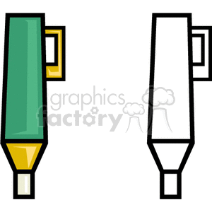   marker markers pen pencil pens pencils  BOS0117.gif Clip Art Business Supplies  green