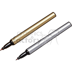   ink pen pens  BOS0127.gif Clip Art Business Supplies 