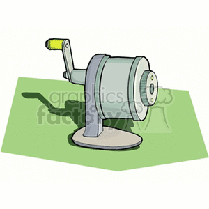 grey sharpener with a yellow handle  clipart. Royalty-free image # 136569