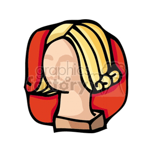 wig clipart. Commercial use image # 136994