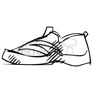 drawing of a sneaker clipart.
