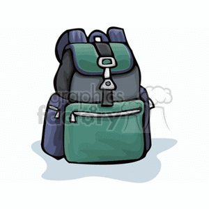 backpack2 clipart. Royalty-free image # 137144