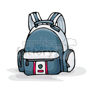   backpack backpacks bag bags satchel satchels  backpack3.gif Clip Art Clothing Backpacks 