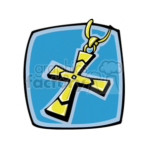 goldcross clipart. Royalty-free image # 137807