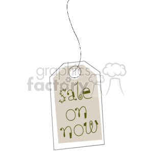 sale on now tag clipart. Royalty-free image # 138115