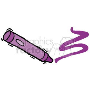 Cartoon purple crayon clipart. Royalty-free image # 138666