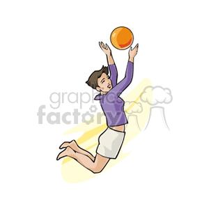   boy boys basketball volleyball  boywithball.gif Clip Art Entertainment 