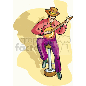   banjo musician music  musiciant.gif Clip Art Entertainment 