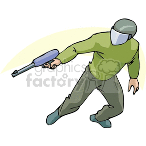 paintballplayer2 clipart. Royalty-free image # 139890