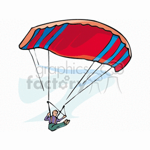 paraglider clipart. Commercial use image # 139900