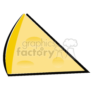 Big piece of cheese clipart. Royalty-free image # 140262