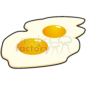 sunny side up eggs clipart. Commercial use image # 140292