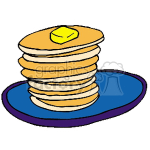 clipart - stack of pancakes.