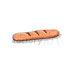 A loaf of french bread clipart. Commercial use image # 140366