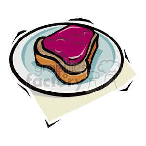 bread and jelly clipart. Commercial use image # 141451