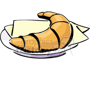   food bread sliced slice slices croissant croissants  cake10131.gif Clip Art Food-Drink Bread 