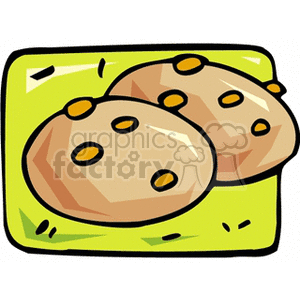 chocolate chip cookie clipart. Royalty-free image # 141464