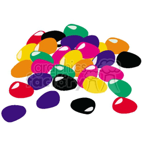 food candy sweets junkfood jellybeans jellybean  JELLYBEANS01.gif Clip Art Food-Drink Candy Easter