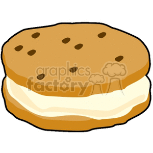 ice+cream food dessert junk+food sandwich chocolate+chips Clip+Art cookie