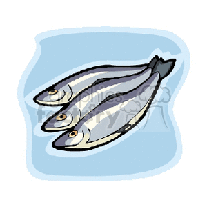 three salmon clipart. Commercial use image # 142166