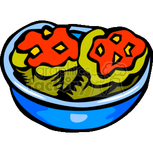 Stuffed peppers clipart. Commercial use image # 142225