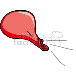Deflated balloon clipart. Commercial use image # 142572