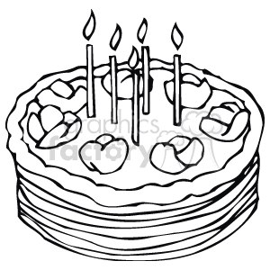 brown birthday cake  clipart. Royalty-free image # 142681