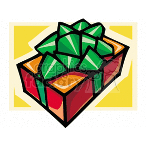   christmas xmas holidays gift gifts present presents box green red GIFT3.gif Clip Art Holidays Christmas 