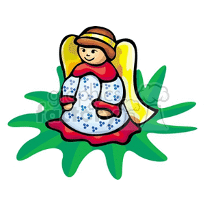 Little Still Angel Decoration  clipart. Royalty-free image # 143113
