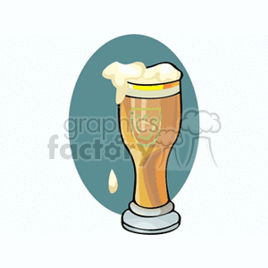 A Tall Glass of Beer clipart. Royalty-free image # 145290