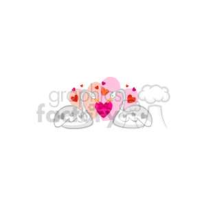 swans_hearts-018 clipart. Commercial use image # 145880