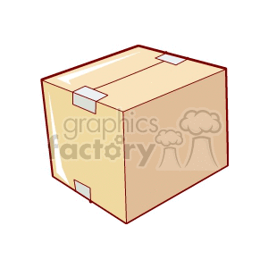   box boxes storage  box514.gif Clip Art Household closed sealed taped