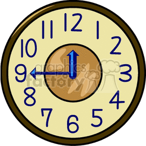 clock804 clipart. Commercial use image # 146529