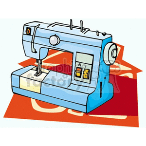   sew sewing machine machines  sewingmachine2.gif Clip Art Household 