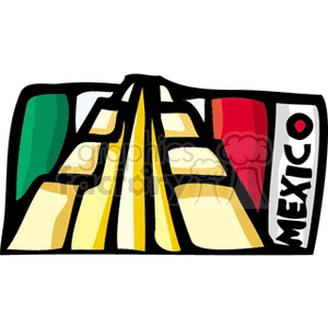The Flag of Mexico clipart. Royalty-free image # 148588