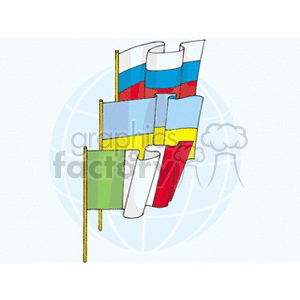 russia ukraine and italy flags clipart. Commercial use image # 148751