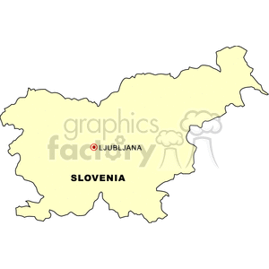   map maps slovenia  mapslovenia.gif Clip Art International Maps 