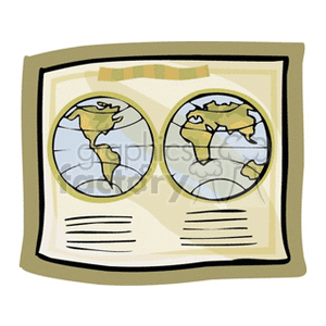 map of earth clipart. Commercial use image # 149264