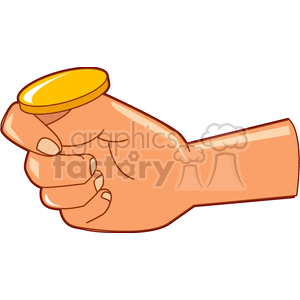   gold coin coins money hand hands flip bet for it  cointoss210.gif Clip Art Money 