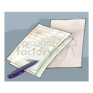 invoice clipart. Royalty-free image # 149832