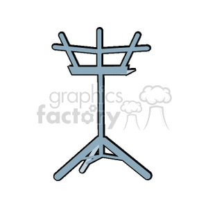 MUSICSTAND01 clipart. Commercial use image # 150037