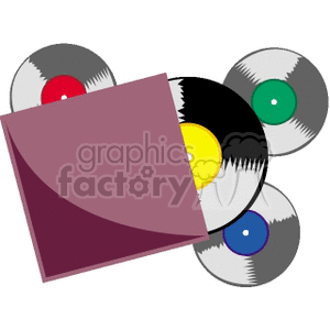   music records record  RECORDS01.gif Clip Art Music 