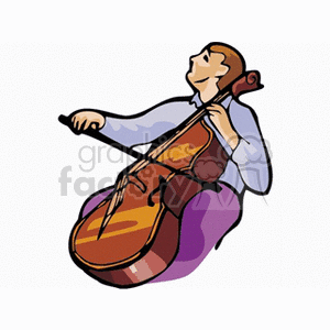 bassviolinist clipart. Royalty-free image # 150577