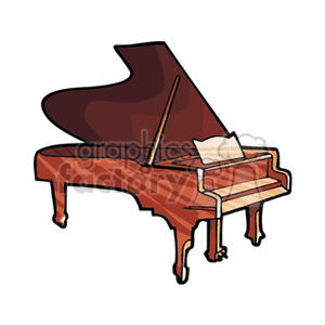   music instruments piano pianos  grandpiano2.gif Clip Art Music Strings 