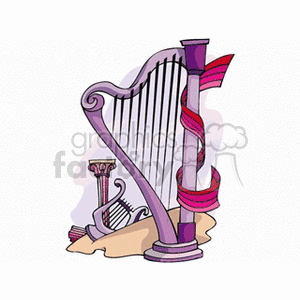 harp3 clipart. Commercial use image # 150627