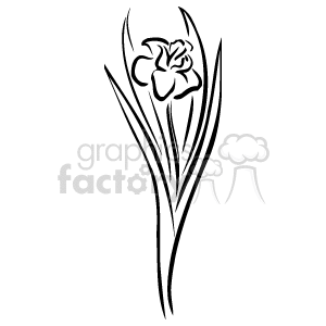 Plnts035_bw clipart. Royalty-free image # 151176