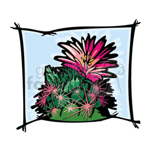 flowercactus2 clipart. Royalty-free image # 151512