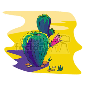   plant plants desert cactus cactuses  cactus12.gif Clip Art Nature Plants 