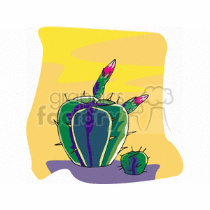  plant plants desert cactus cactuses  cactus17.gif Clip Art Nature Plants 